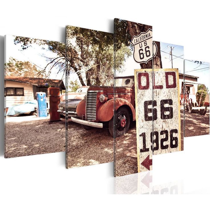 Canvas-taulu Artgeist California - vintage style, eri kokoja