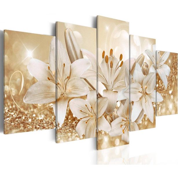 Canvas-taulu Artgeist Golden Bouquet, eri kokoja