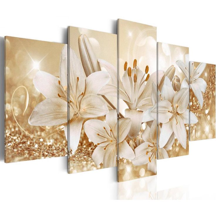 Canvas-taulu Artgeist Golden Bouquet, eri kokoja