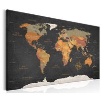 Canvas-taulu Artgeist World Map: Secrets of the Earth, eri kokoja