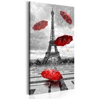Canvas-taulu Artgeist Paris: Red Umbrellas, 60x120cm