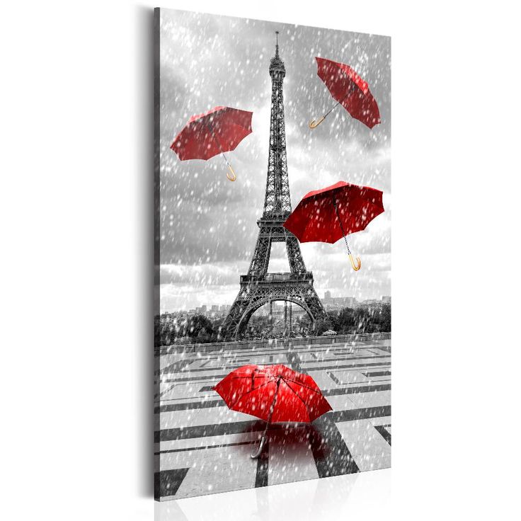 Taulu Artgeist Paris: Red Umbrellas, 60x120cm
