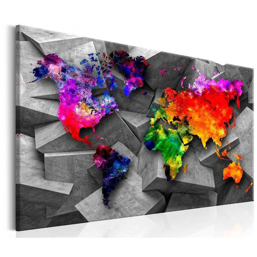 Canvas-taulu Artgeist Cubic World, 90x60cm
