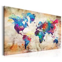 Canvas-taulu Artgeist World Map: Urban Style, eri kokoja