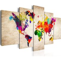 Canvas-taulu Artgeist World Map: Abstract Fantasy, eri kokoja