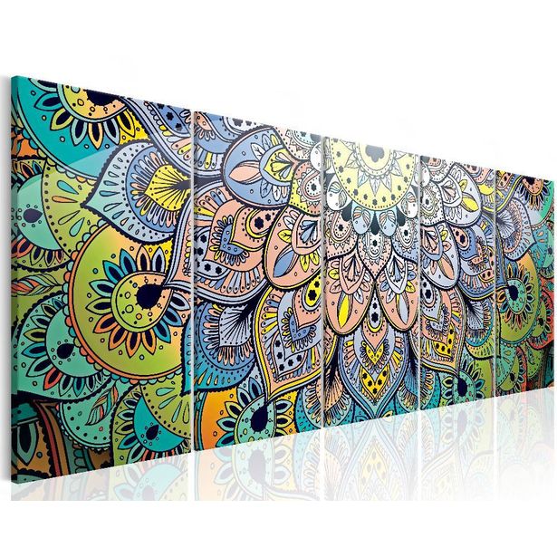Canvas-taulu Artgeist Mandala: Peacock's Tail, eri kokoja