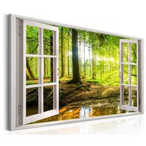 Canvas-taulu Artgeist Window: View on Forest, eri kokoja