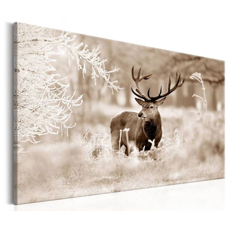 Canvas-taulu Artgeist Deer in Sepia, eri kokoja