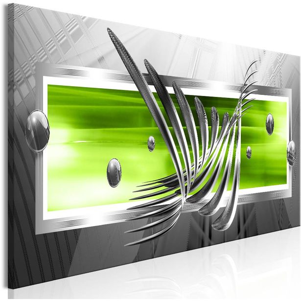Canvas-taulu Artgeist Silver Wings, vihreä, eri kokoja