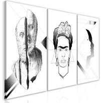 Canvas-taulu Artgeist Facial Composition, 3-osainen, 60x120cm