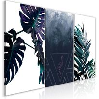 Canvas-taulu Artgeist Cool Leaves, 3-osainen, 60x120cm