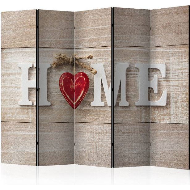 Sermi Artgeist Home and red heart, 225x172cm