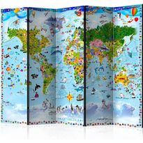 Sermi Artgeist World Map for Kids II, 225x172cm