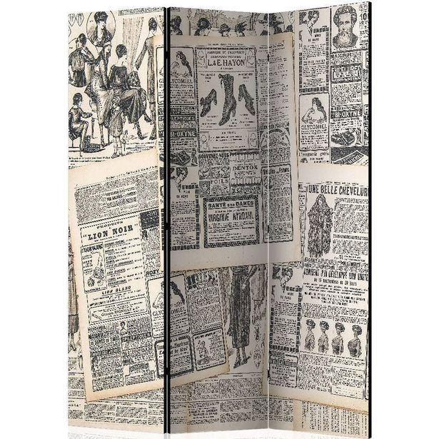 Sermi Artgeist Vintage Newspapers, 135x172cm
