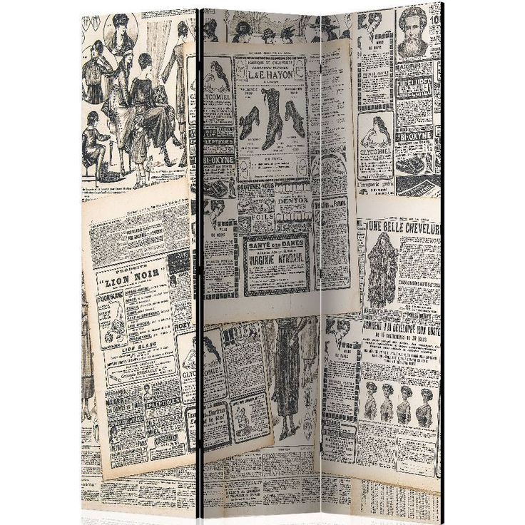 Sermi Artgeist Vintage Newspapers, 135x172cm