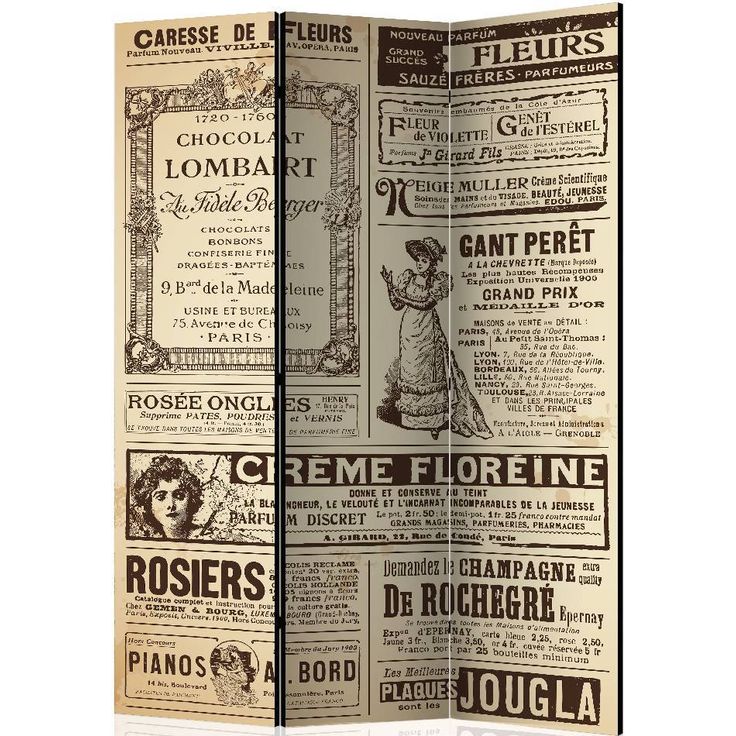 Sermi Artgeist Vintage Magazines, 135x172cm