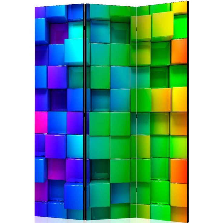 Sermi Artgeist Colourful Cubes, 135x172cm