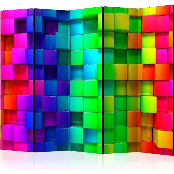 Sermi Artgeist Colourful Cubes II, 225x172cm