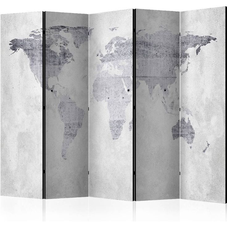 Sermi Artgeist Concrete Map, 225x172cm