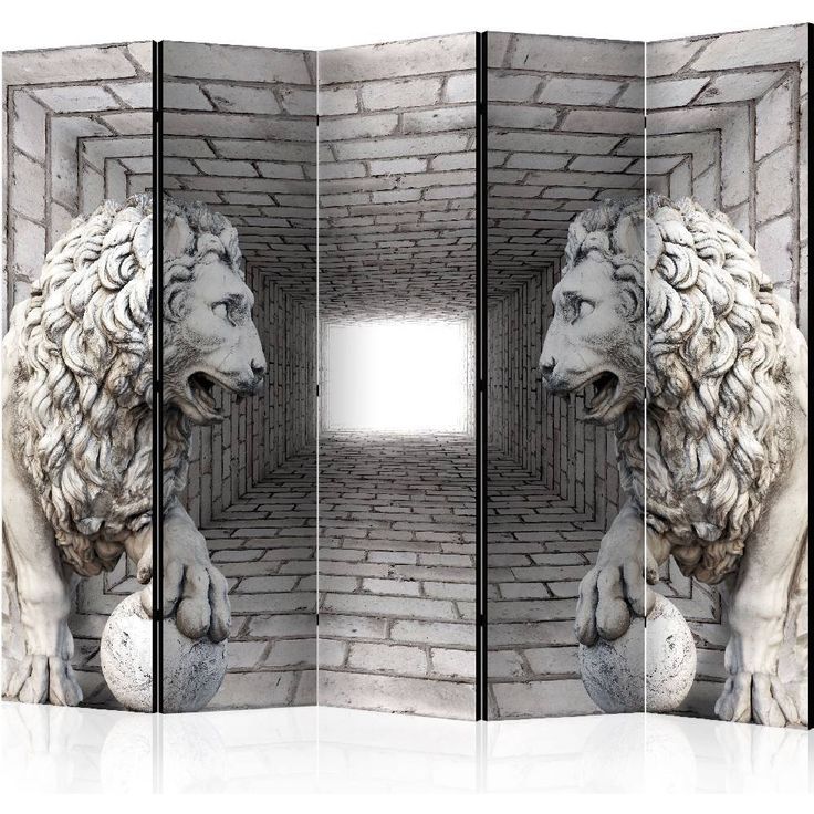 Sermi Artgeist Stone Lions II, 225x172cm