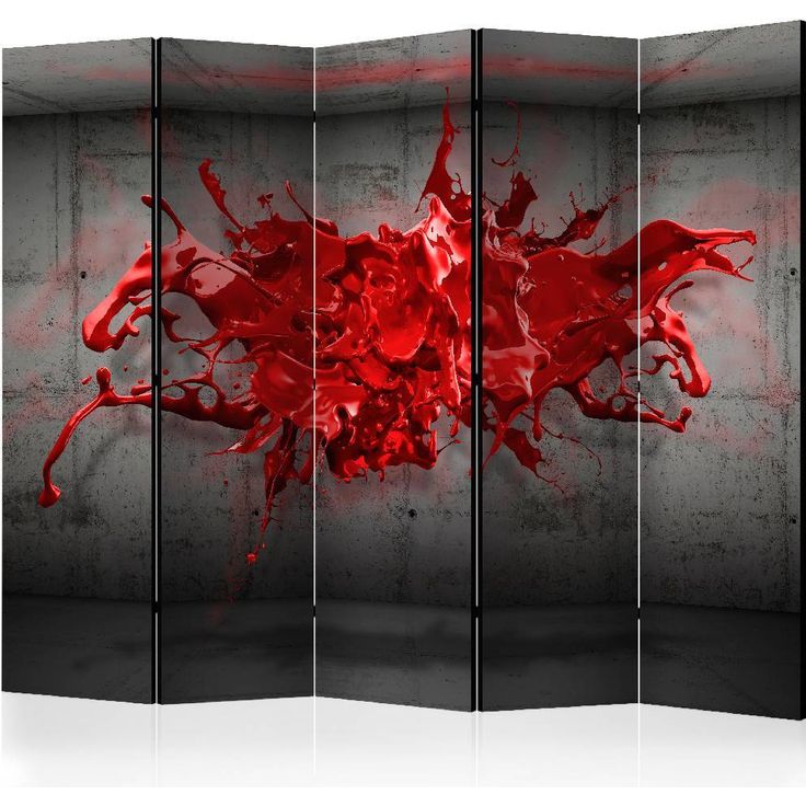 Sermi Artgeist Red Ink Blot II, 225x172cm
