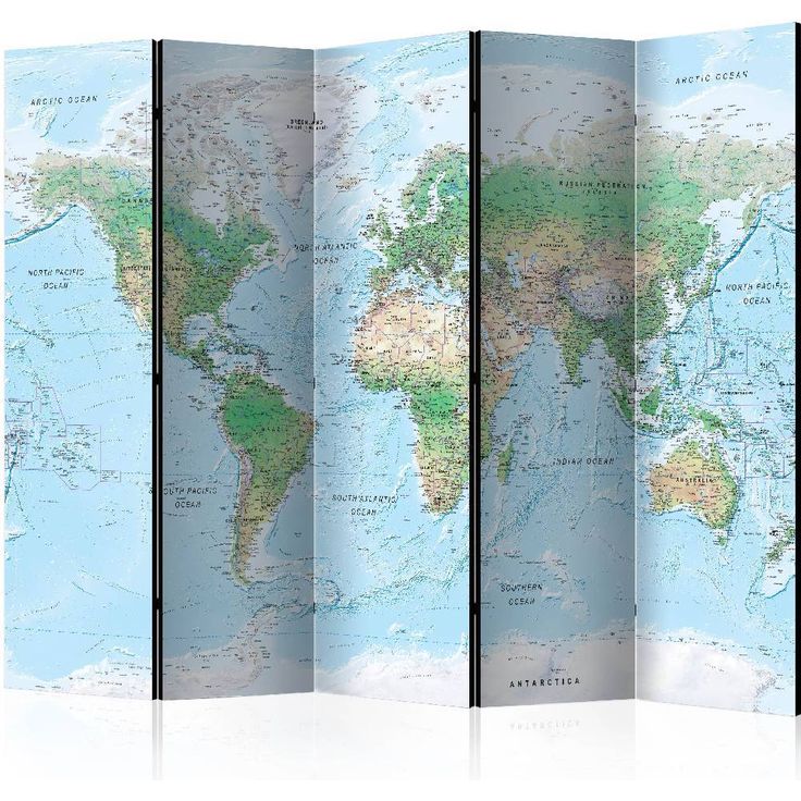 Sermi Artgeist World Map, 225x172cm