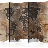 Sermi Artgeist Map on the wood, 225x172cm