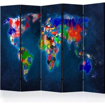 Sermi Artgeist Colorful map, 225x172cm