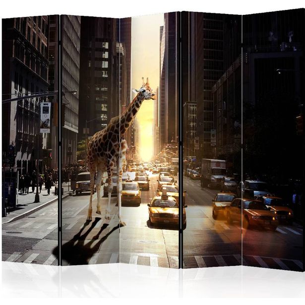 Sermi Artgeist Giraffe in the Big City II, 225x172cm