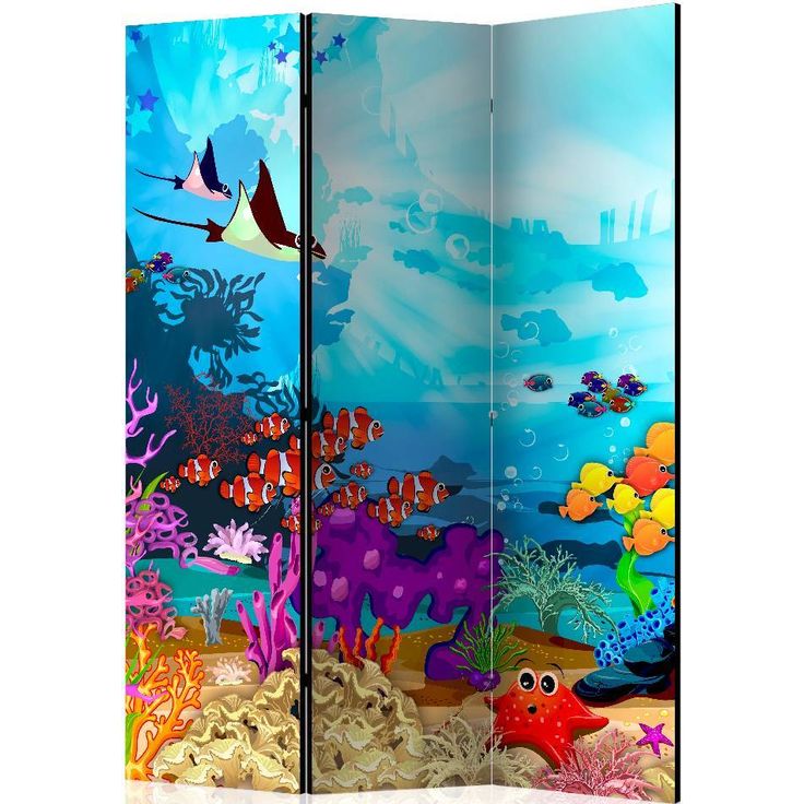 Sermi Artgeist Colourful Fish, 135x172cm