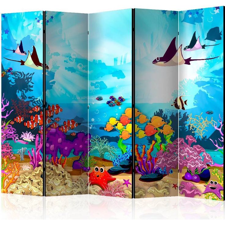 Sermi Artgeist Colourful Fish II, 225x172cm