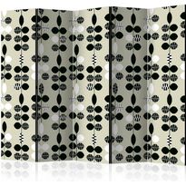 Sermi Artgeist Black and White Dots II, 225x172cm