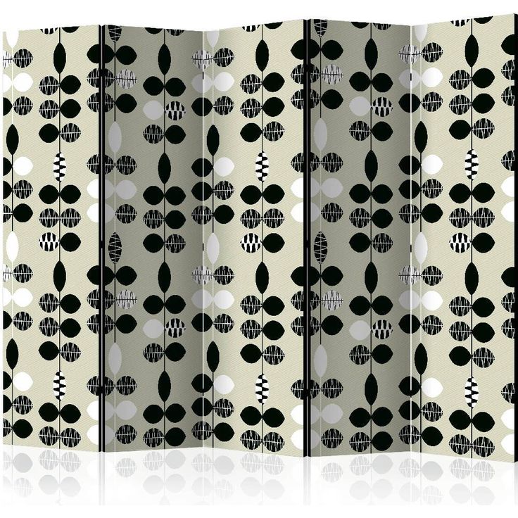 Sermi Artgeist Black and White Dots II, 225x172cm