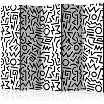 Sermi Artgeist Black and White Maze II, 225x172cm