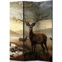 Sermi Artgeist Deers by mountain stream, 135x172cm