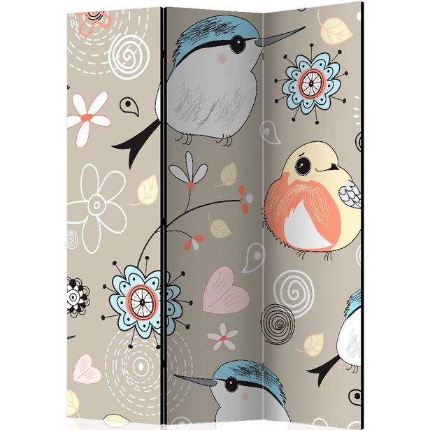 Sermi Artgeist Natural pattern with birds, 135x172cm