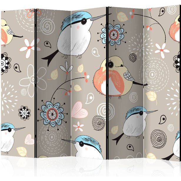 Sermi Artgeist Natural pattern with birds II, 225x172cm