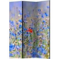 Sermi Artgeist A sky-colored meadow - cornflowers, 135x172cm