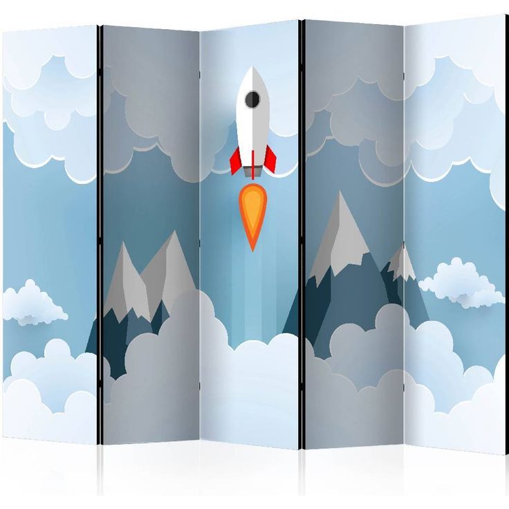 Sermi Artgeist Rocket in the Clouds II, 225x172cm