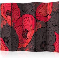 Sermi Artgeist Pleated poppies II, 225x172cm