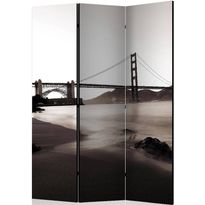 Sermi Artgeist San Francisco: Golden Gate Bridge in black and white, 135x172cm