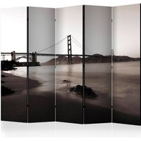 Sermi Artgeist San Francisco: Golden Gate Bridge in black and white II, 225x172cm