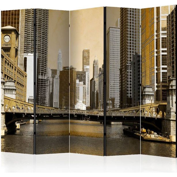 Sermi Artgeist Chicago's bridge - vintage effect II, 225x172cm