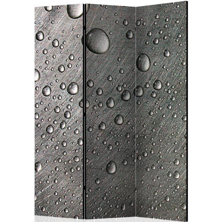 Sermi Artgeist Steel surface with water drops, 135x172cm