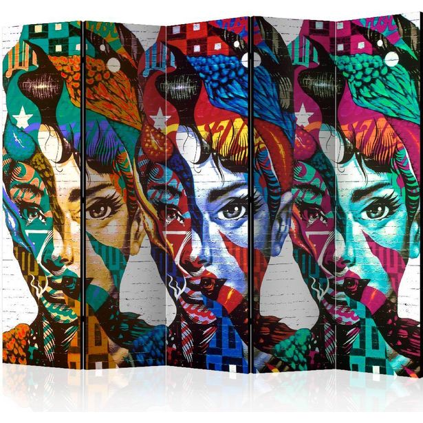 Sermi Artgeist Colorful Faces II, 225x172cm