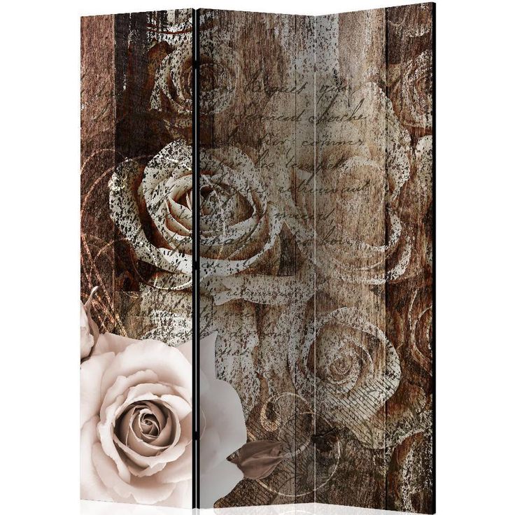 Sermi Artgeist Old Wood & Roses, 135x172cm