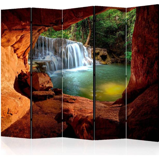Sermi Artgeist Cave: Forest Waterfall II, 225x172cm