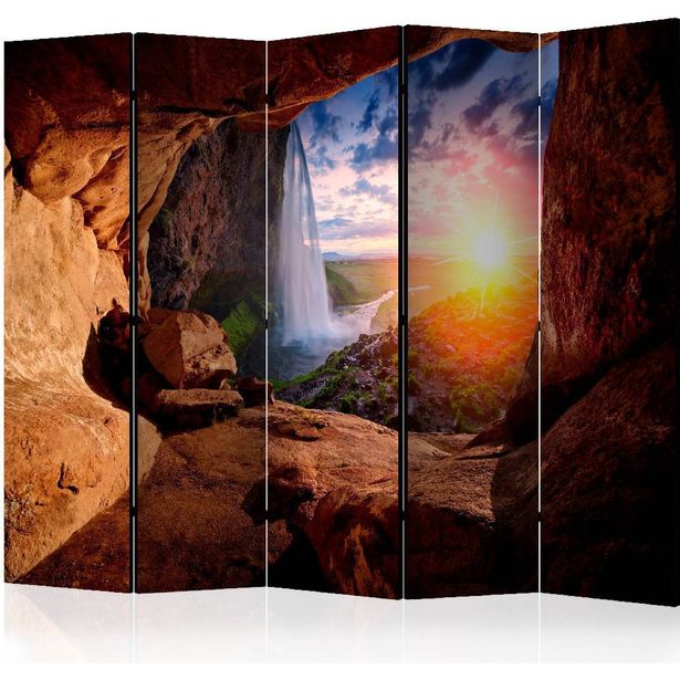 Sermi Artgeist Cave: Seljalandsfoss Waterfall II, 225x172cm