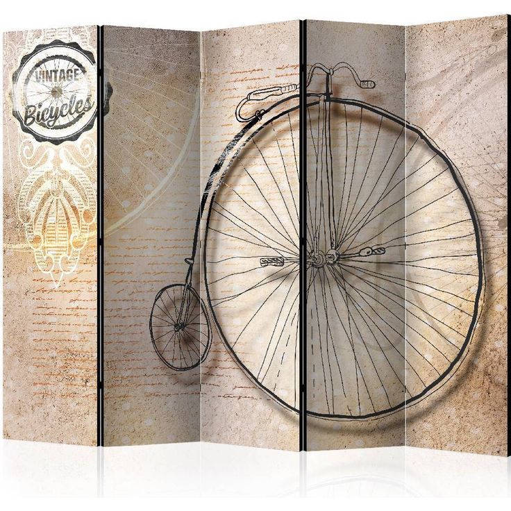 Sermi Artgeist Vintage bicycles - sepia II, 225x172cm
