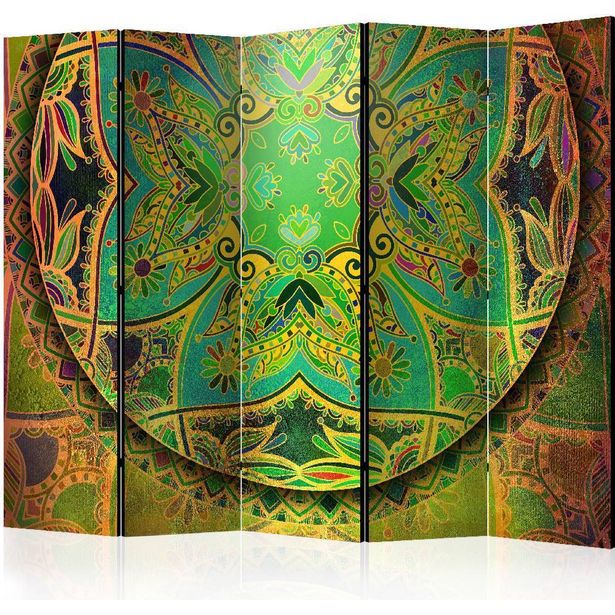 Sermi Artgeist Mandala: Emerald Fantasy II, 225x172cm